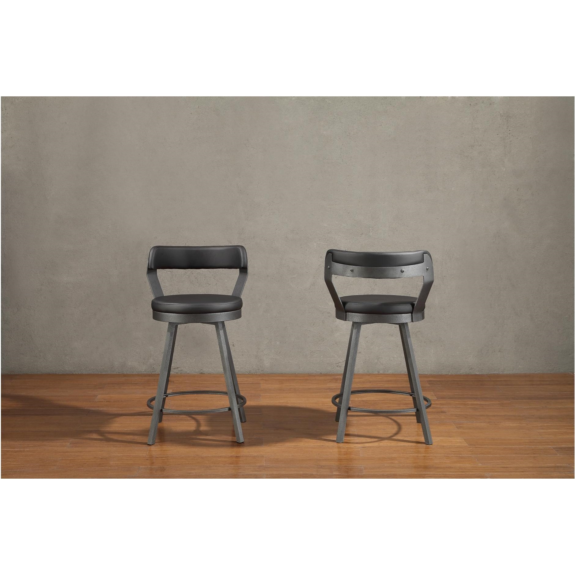 Homelegance Appert Industrial Counter Height Swivel Chair with Bi